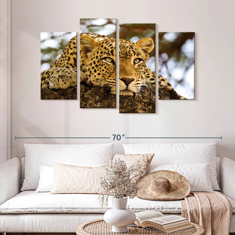 Brampt Leopard Looking For Prey, 32" H x 52" W