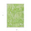 Tapis extérieur lavable rayé vert lime 9 pi x 12 pi