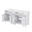 Ensemble de meuble-lavabo double 60 po avec lavabo double 60 po, tablette réglable et portes à fermeture en douceur-1955216417