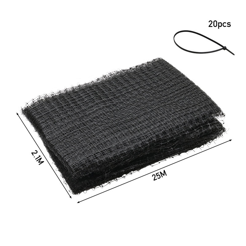 Multi-Purpose Polypropylene Plastic Stretch Mesh Netting, 210cm H x 2500cm W