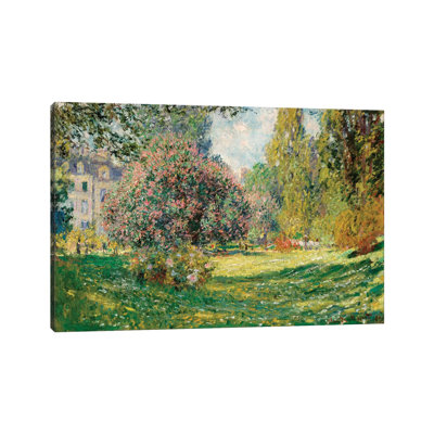 Landscape-the Parc Monceau By Claude Monet - Wrapped Canvas Painting by Claude Monet - Wrapped Canvas Painting