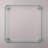 14.4"X14.4" Transparent Square Fire Table Windbreak Defence, 2.5Lb Glass Protection, 14.4"X5.5",