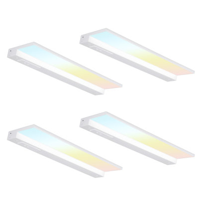 Luminaire DEL mince EdgeForm 18 po pour sous-meuble, à intensité variable, connectable, câblé ou à brancher