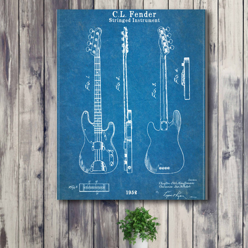 " Guitar I Blue "