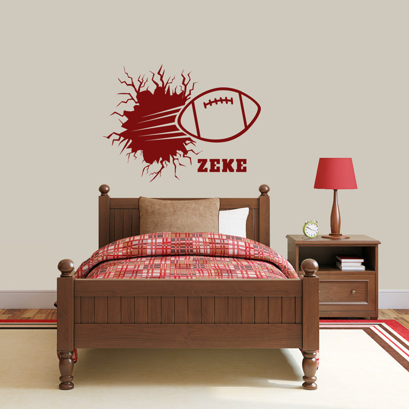 Kincannon Sports Wall Decal, Cranberry, Yes