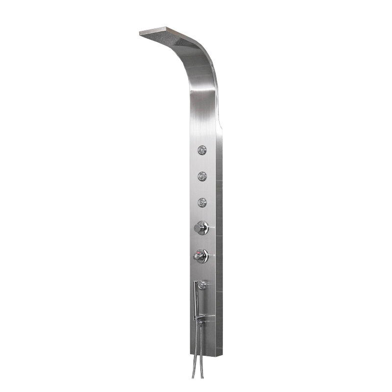 Inverseur de panneau de douche en acier inoxydable/thermostatique