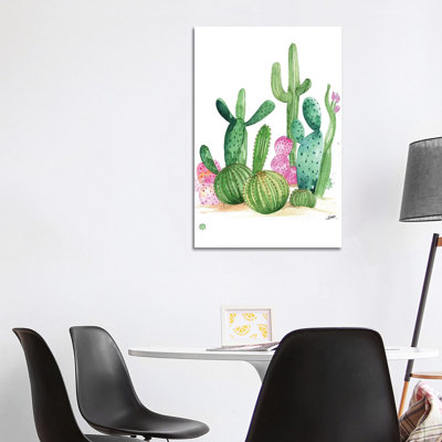 Cactus 1 Piece Wrapped Canvas Painting