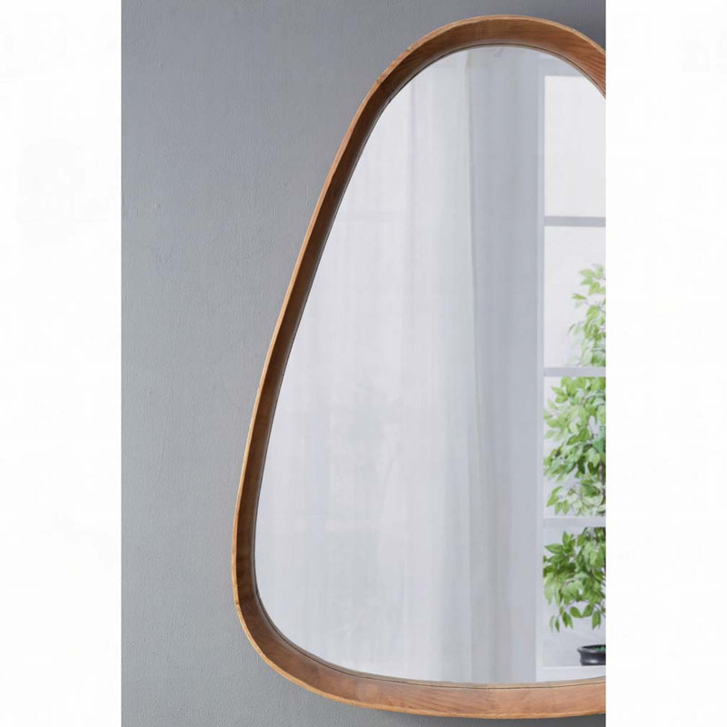Miroir 30 "x38" avec cadre en bois Irrgeular