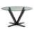 Aura Round Glass Top Solid Wood Base Dining Table-461644215-461644208