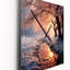 Horloge murale moderne paysage d'hiver-399018444