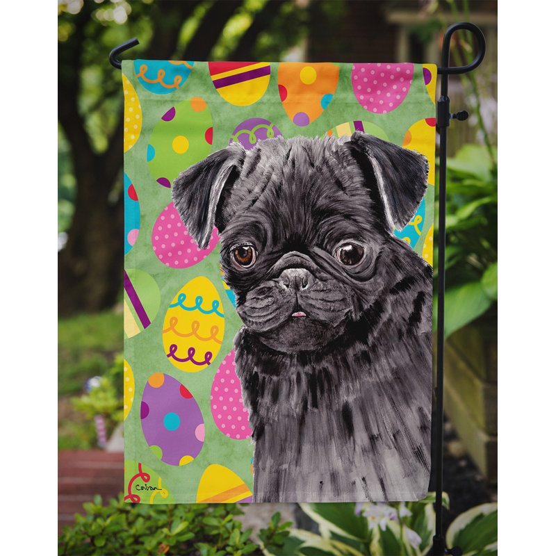 Drapeau de jardin Atara, Carlin (noir)