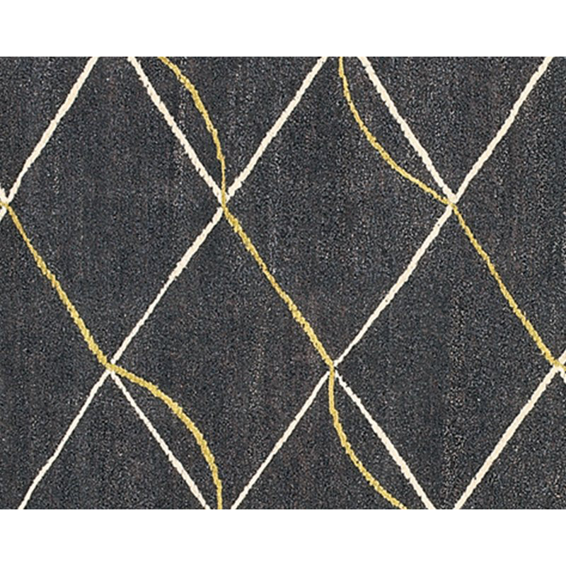 Archloop Geometric Area Rug in Gray/White/Yellow, Rectangle 9' x 12'