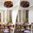 19.09" Farmhouse Japandi Flush Mount Ceiling Fan with Light, Wavy Walnut Wood Caged, 6-Speed Reversible Fan & 1/2/4/8H Timed Remote