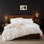Ensemble de literie pour hôtel - housse de couette 3 pièces avec fermeture à glissière et taies d'oreiller, respirante pour les chambres à coucher