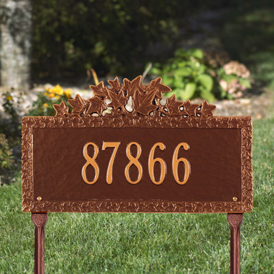 Ivy 1-Line Lawn Address Sign