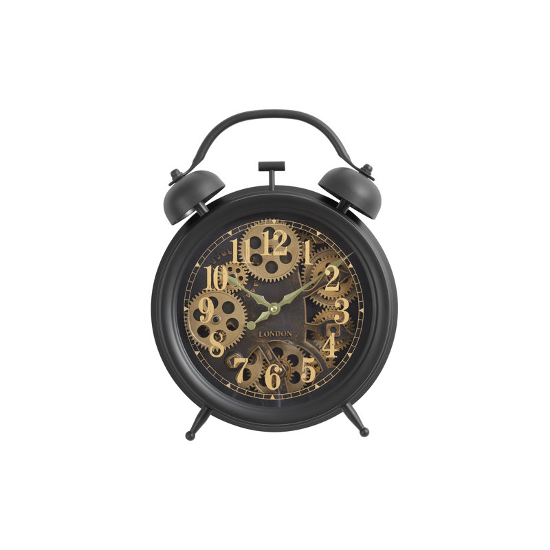 Horloge de table 12 po, mécanisme de transition, brun, transitionnel | Idée cadeau, Brun