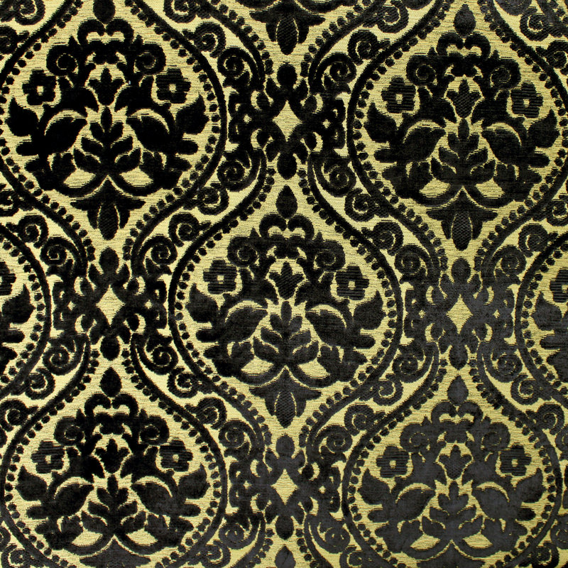Chenille Fabric, Black