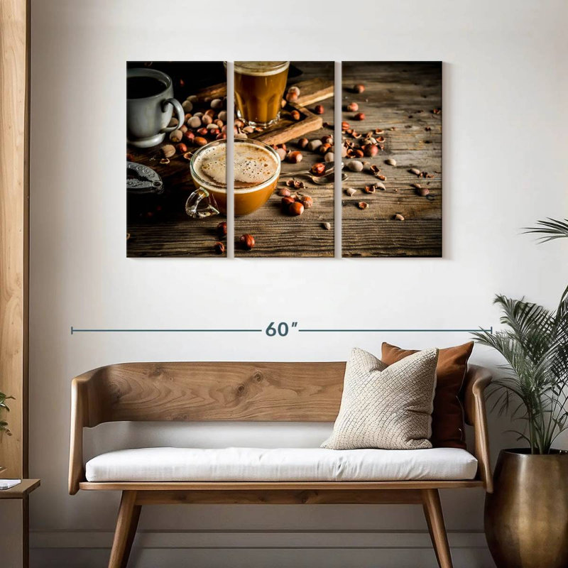 Yarlin Brewed Hazelnut Coffee, 28" H x 45" W
