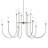  LED 2-Tier Traditional Chandelier with Layered Glass-111187485-111187486-111187488