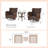 Mehara 2-Person Swivel Outdoor Conversation Set