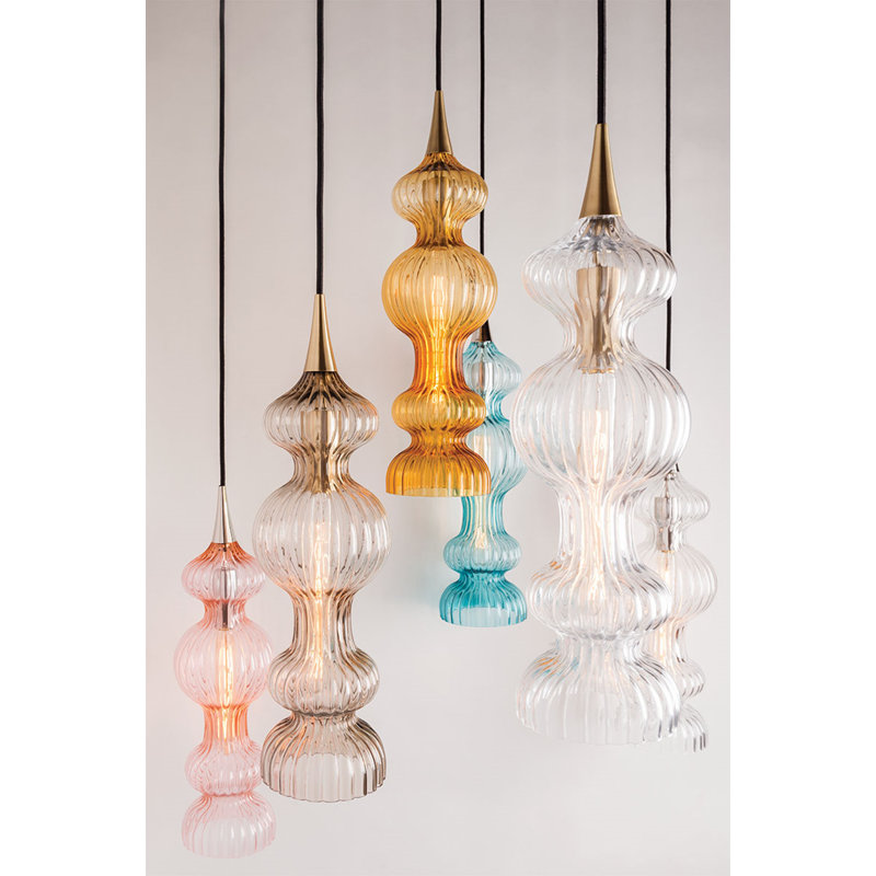 Pomfret 1 - Light Pendant, Aged Brass, Bronze