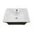 The Renovators Supply Inc. 14.87'' Gloss White Vitreous China Square Bathroom Sink with Overflow