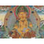 Thangka «Panch Kubera - cinq aspects de la richesse» peint à la main | Toile de coton H 39,4 po x l 27,2 po avec feuille d'or véritable 24 carats