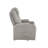 Light Gray Chenille Recliner W/Power Lift & Massage