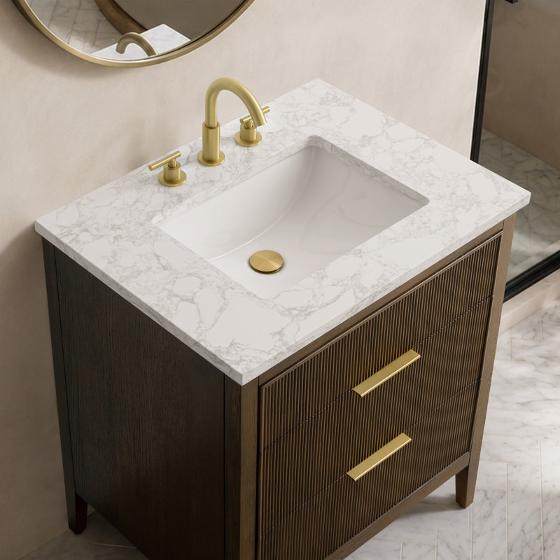 Emma 30" W Single Vanity, Chestnut Brown