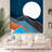 Abstract Mountains Peel & Stick Border-93868167