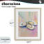 «Pastel Oysters Harmony», impression sous verre encadrée, design par The Prints Vibe-130834448-130834450
