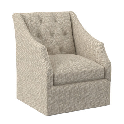 Chaise pivotante à dossier capitonné Claudette