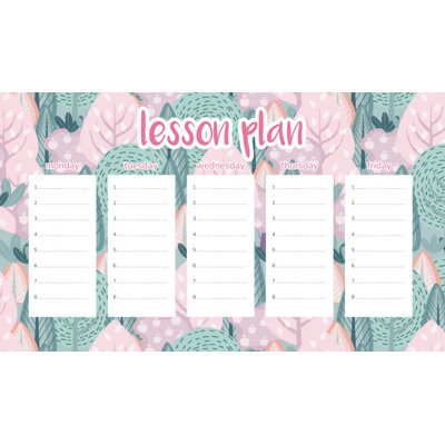 Magnetic Lesson Plan Abstract Woods