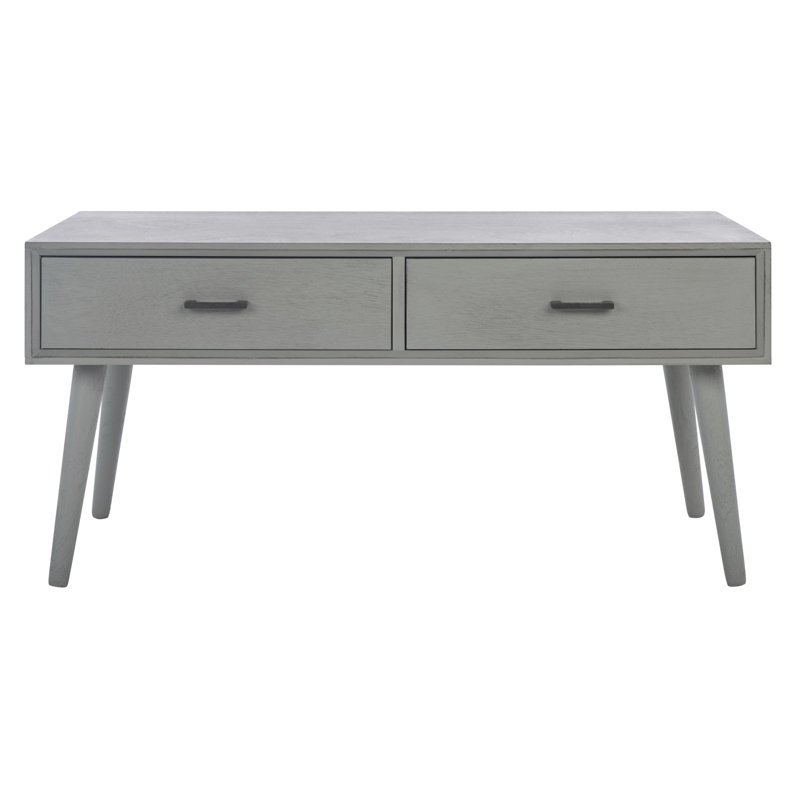 Table basse avec rangement Foerster, Gris patiné