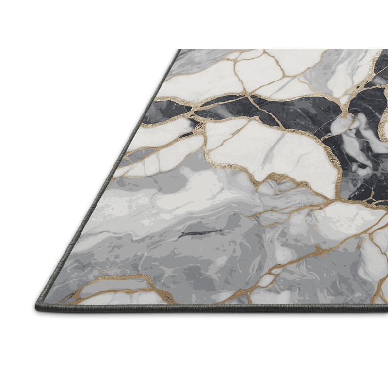 Tapis brun soyeux et moelleux, Rectangle 8 pi x 12 pi