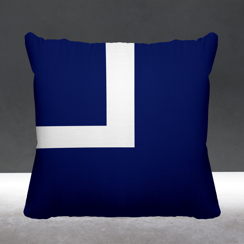 Coussin intérieur / extérieur Wheeler, Bleu marine, L 15 po x H 15 po