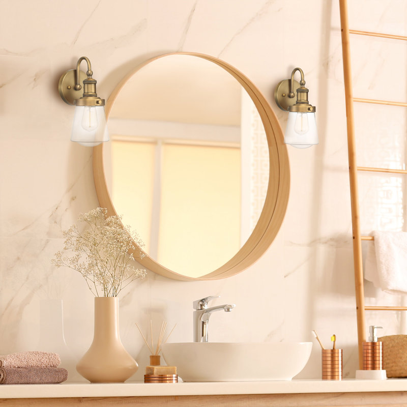 Maryana Steel Armed Sconce, Old Satin Bronze