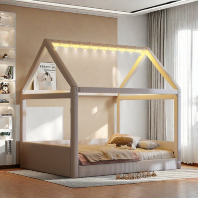 Upholstered Daybed With Led Light Strips