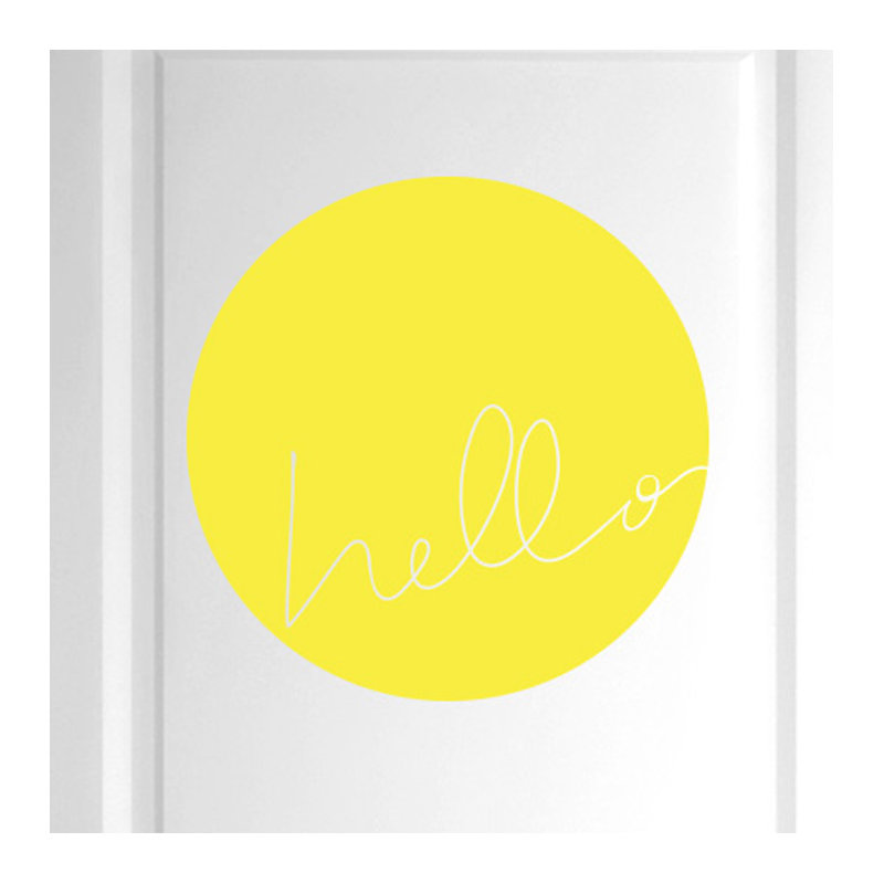 Wall Decal, Bright Yellow