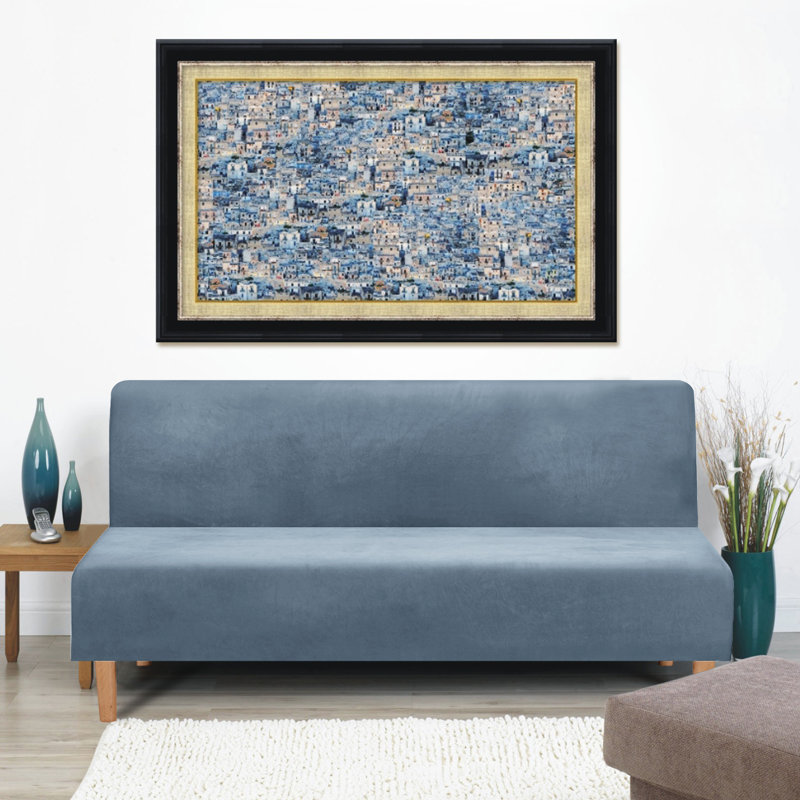 Housse de canapé sans accoudoirs Easy-Going, Bleu