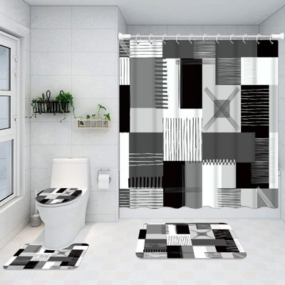 Ensemble de tapis de salle de bain 4 pièces