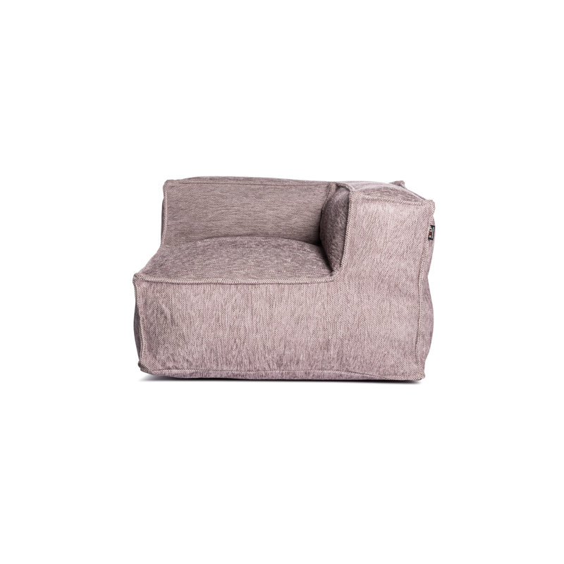 Siège d'angle soyeux, Lilac