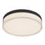 Quara 7-in Black dimmable LED Flush Mount-1728988441