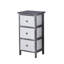Rilana Fully Assembled 3 Drawer Storage Chest Grey and White