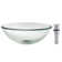 Kraus 14 Inch Clear Glass Vessel Sink in Clear with Pop-Up Drain