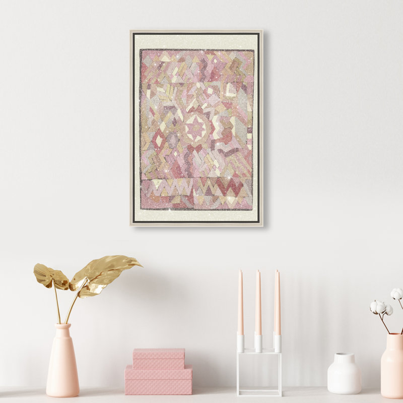 Tapestry Boehme Print by Oliver Gal, 25"H x 17"W, Silver Floater Frame