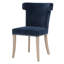 Upholstered Side Chair in Denim Velvet-348282585
