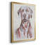 «Sitting Dog I», toile encadrée de qualité supérieure - prête à être accrochée-69981738-69981739