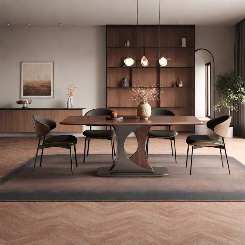 Ensemble de table de salle à manger rétro, H 29,52 po x L 70,86 po x l 35,43 po