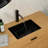 21"X14.9" Black Ceramic Bathroom Sink, High - Quality Material, Integrated Overflow, Seamless Counter Look 18.69 Lb Undermount Streamlined Shape, Stain Proof, Easy Maintenance In Bathrooms